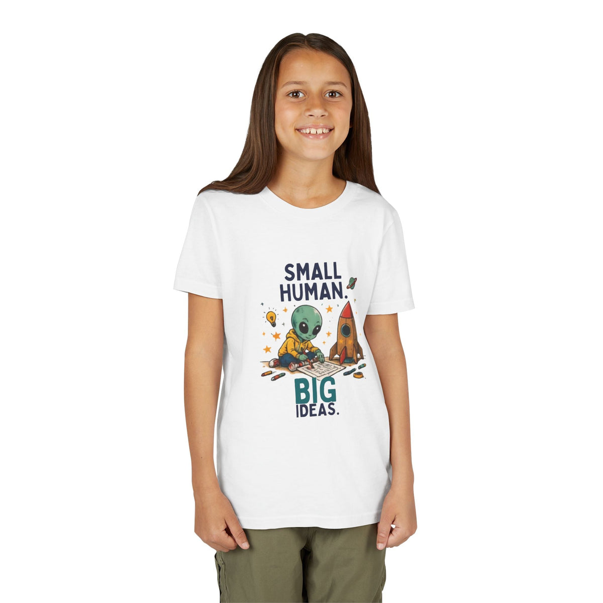 Small Human Big Ideas kids tee by DESMINE