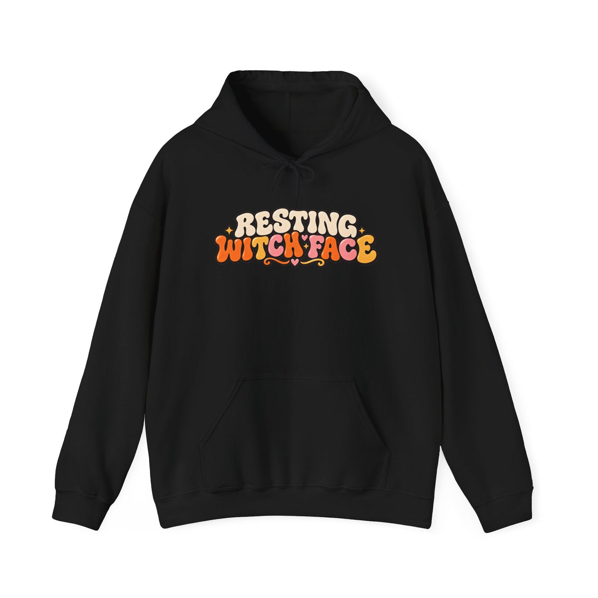 Resting Witch Face black hoodie by DESMINE