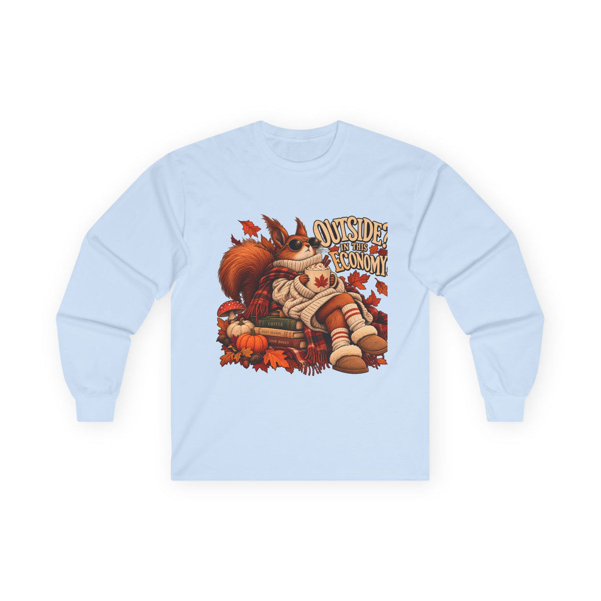 Outside Economy Squirrel Autumn Long Sleeve Tee