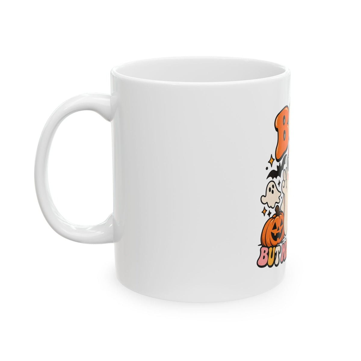 Boo Cute Halloween Ghost Ceramic Mug