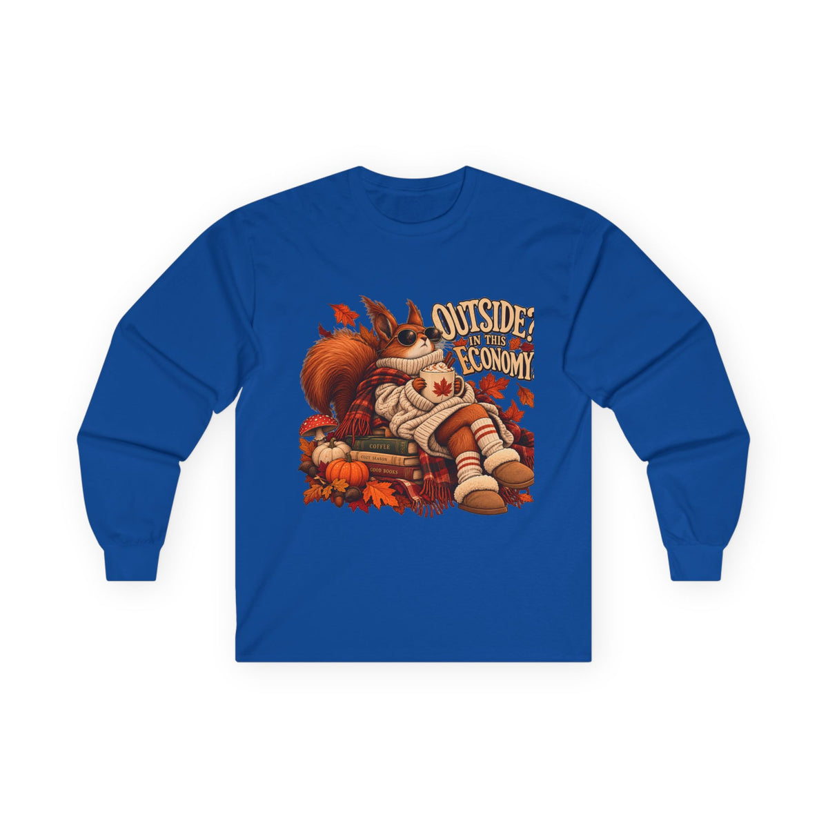 Outside Economy Squirrel Autumn Long Sleeve Tee