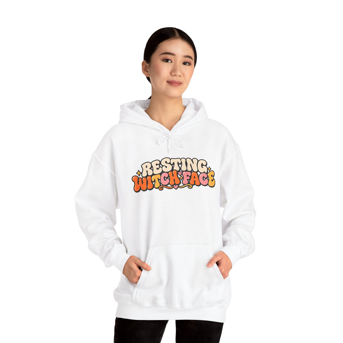 Resting Witch Face Halloween Hoodie