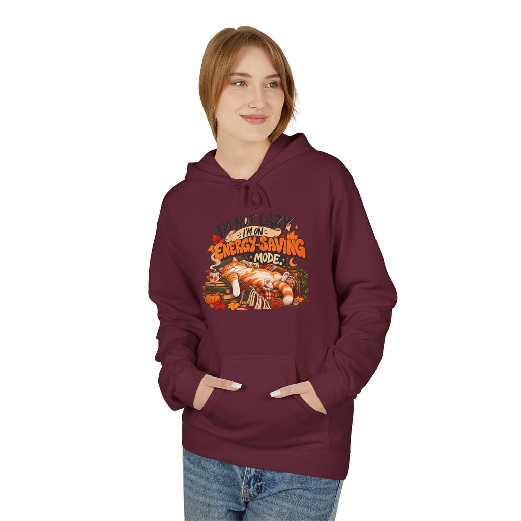 I'm Not Lazy, I'm Just Conserving Energy Funny Slogan Hoodie