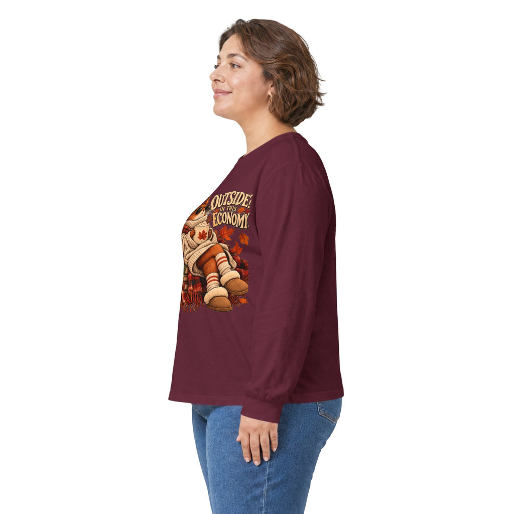 Outside Economy Squirrel Autumn Long Sleeve Tee
