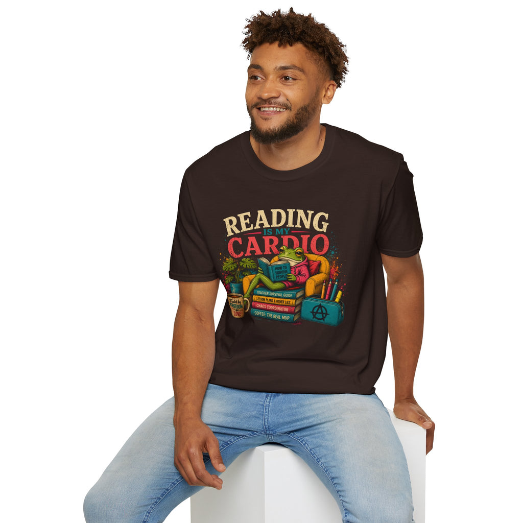 Reading Is My Cardio T-Shirt | Book Lover Tee, Cozy Reading Graphic