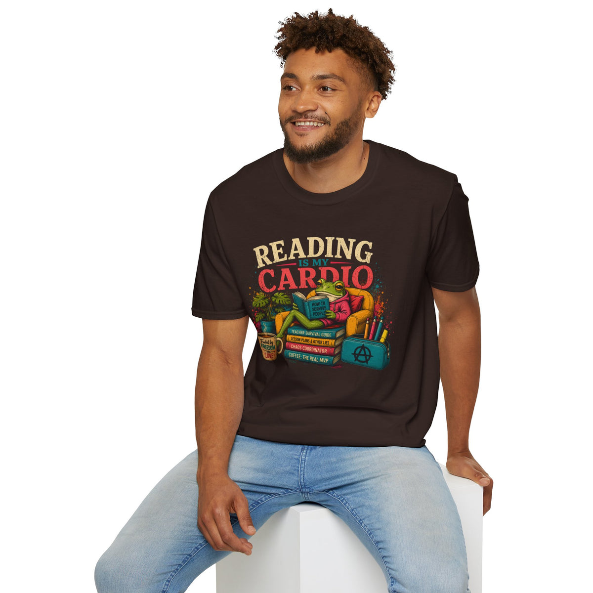 Reading Is My Cardio T-Shirt | Book Lover Tee, Cozy Reading Graphic