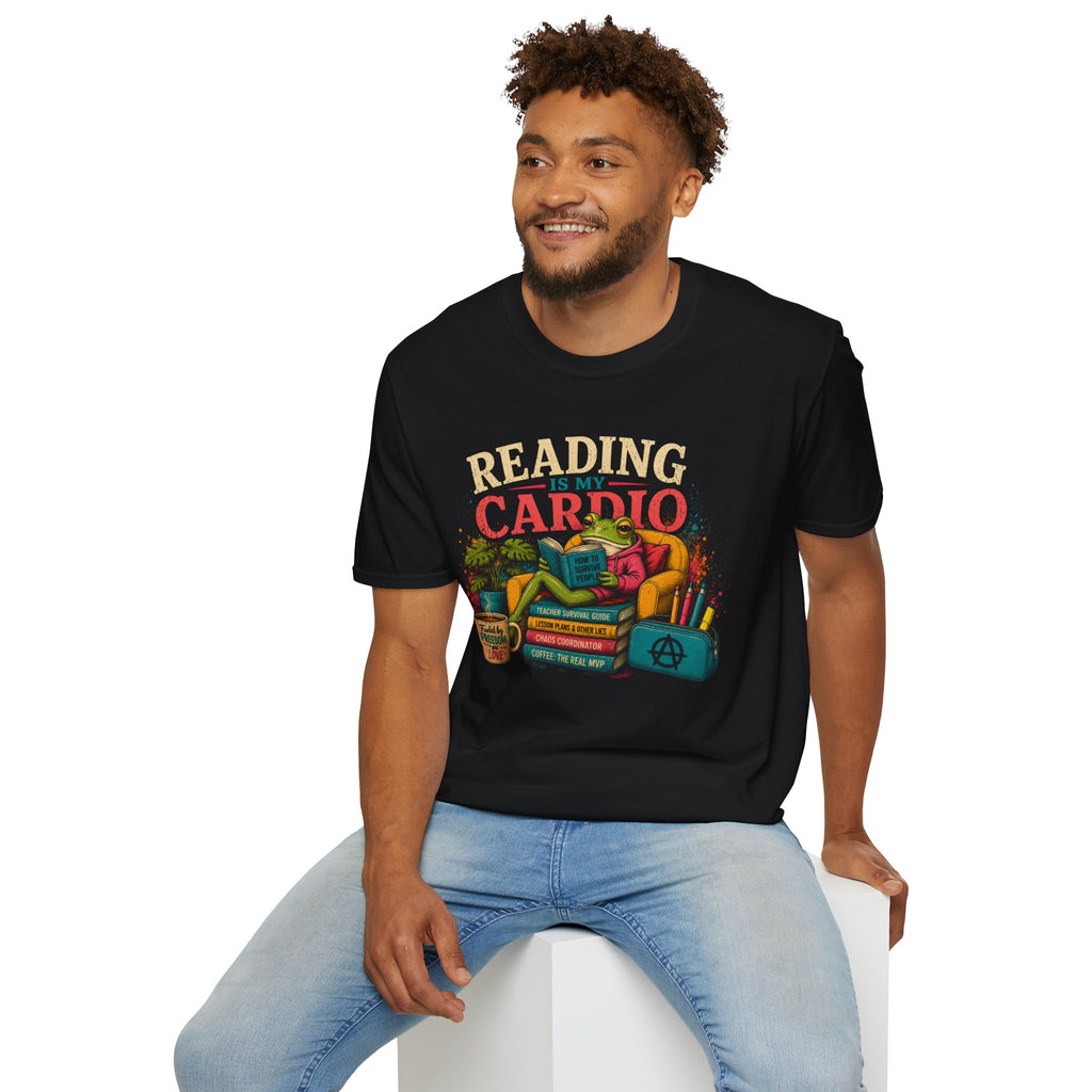 Reading Is My Cardio T-Shirt | Book Lover Tee, Cozy Reading Graphic