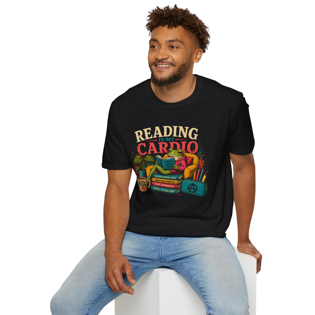 Reading Is My Cardio T-Shirt | Book Lover Tee, Cozy Reading Graphic