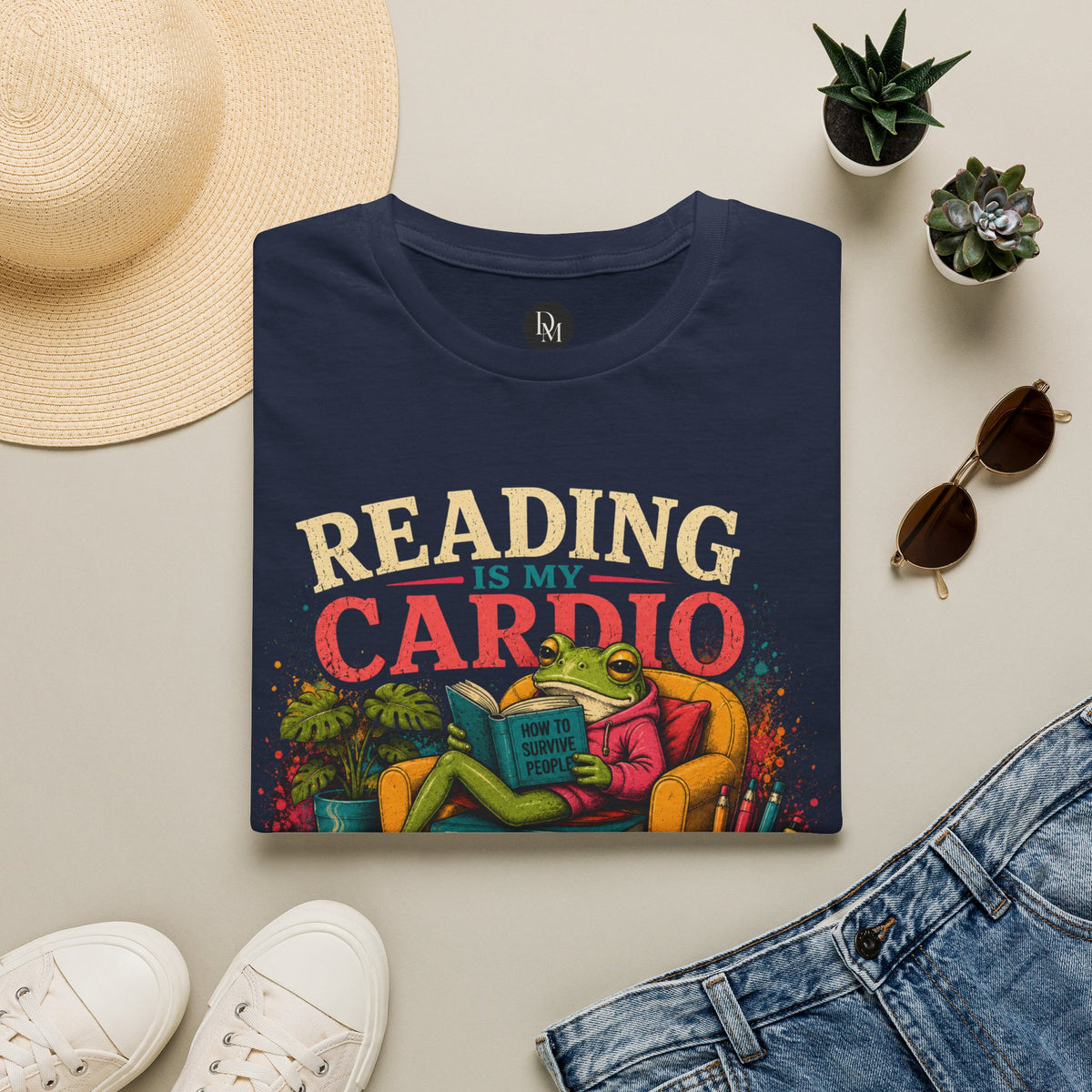 Reading Is My Cardio T-Shirt | Book Lover Tee, Cozy Reading Graphic