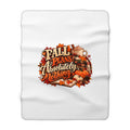 Fall Plans Absolutely Nothing Sherpa Fleece Blanket