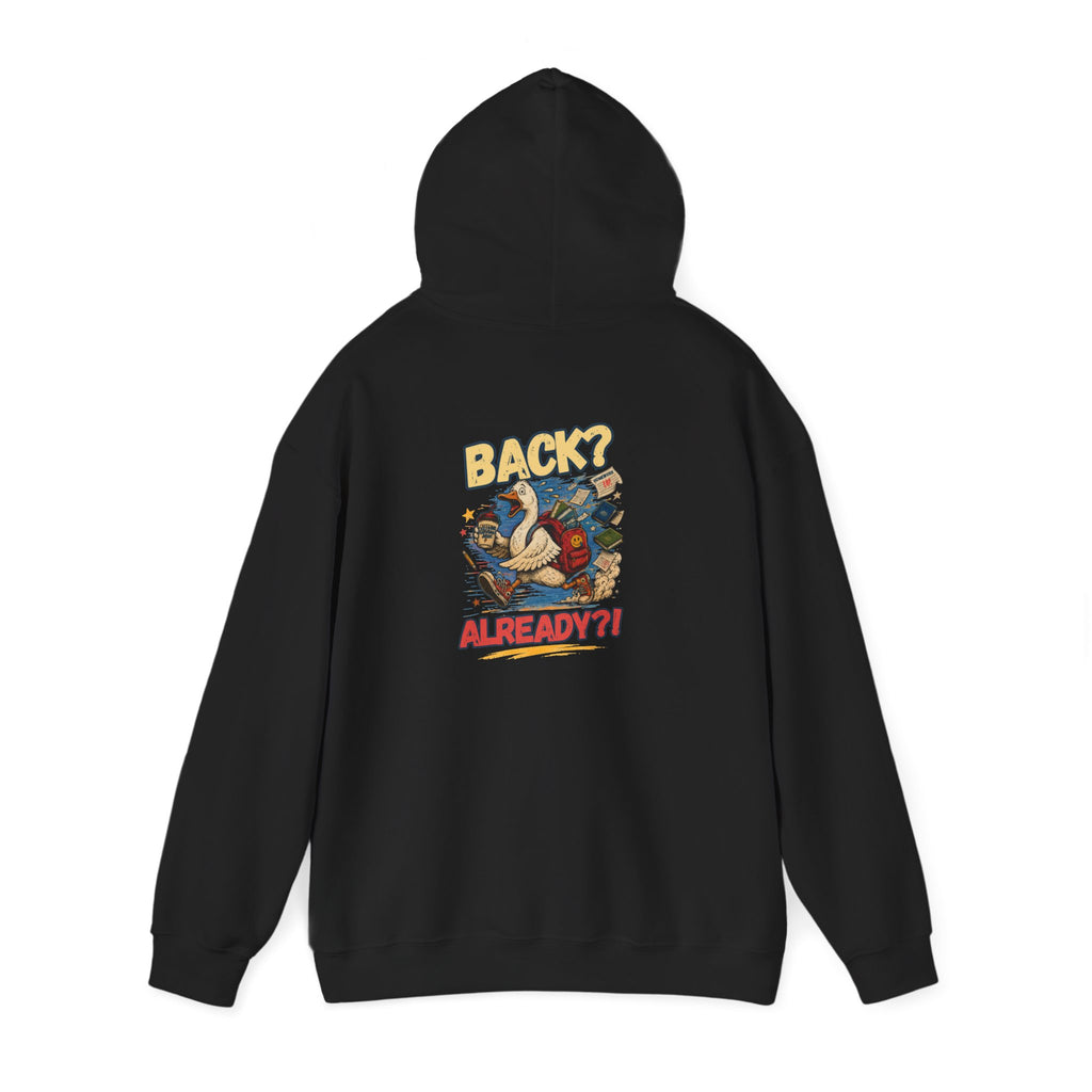Back? Already? retro cartoon character Hoodie | vintage poster graphic sweatshirt