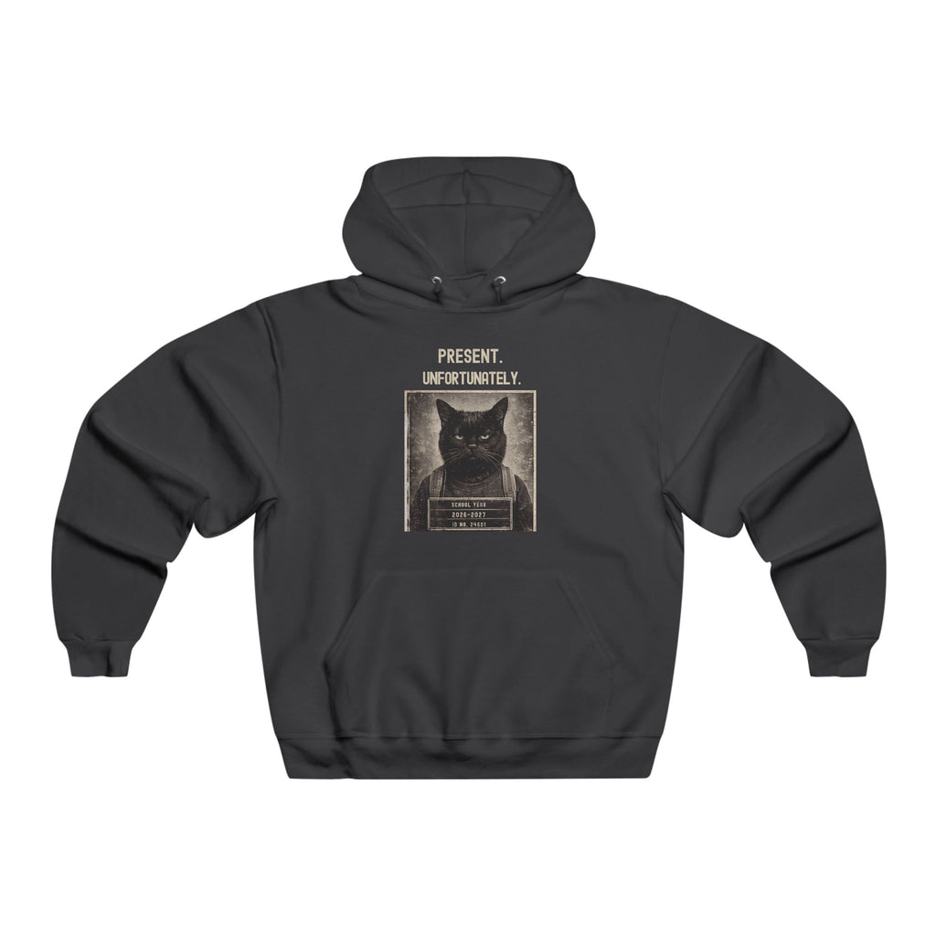 Vintage Black Cat Wanted Poster Hoodie | Present graphic sweatshirt