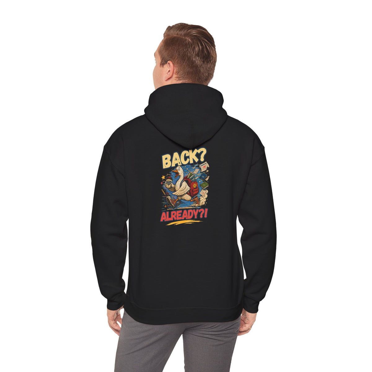 Back? Already? retro cartoon character Hoodie | vintage poster graphic sweatshirt