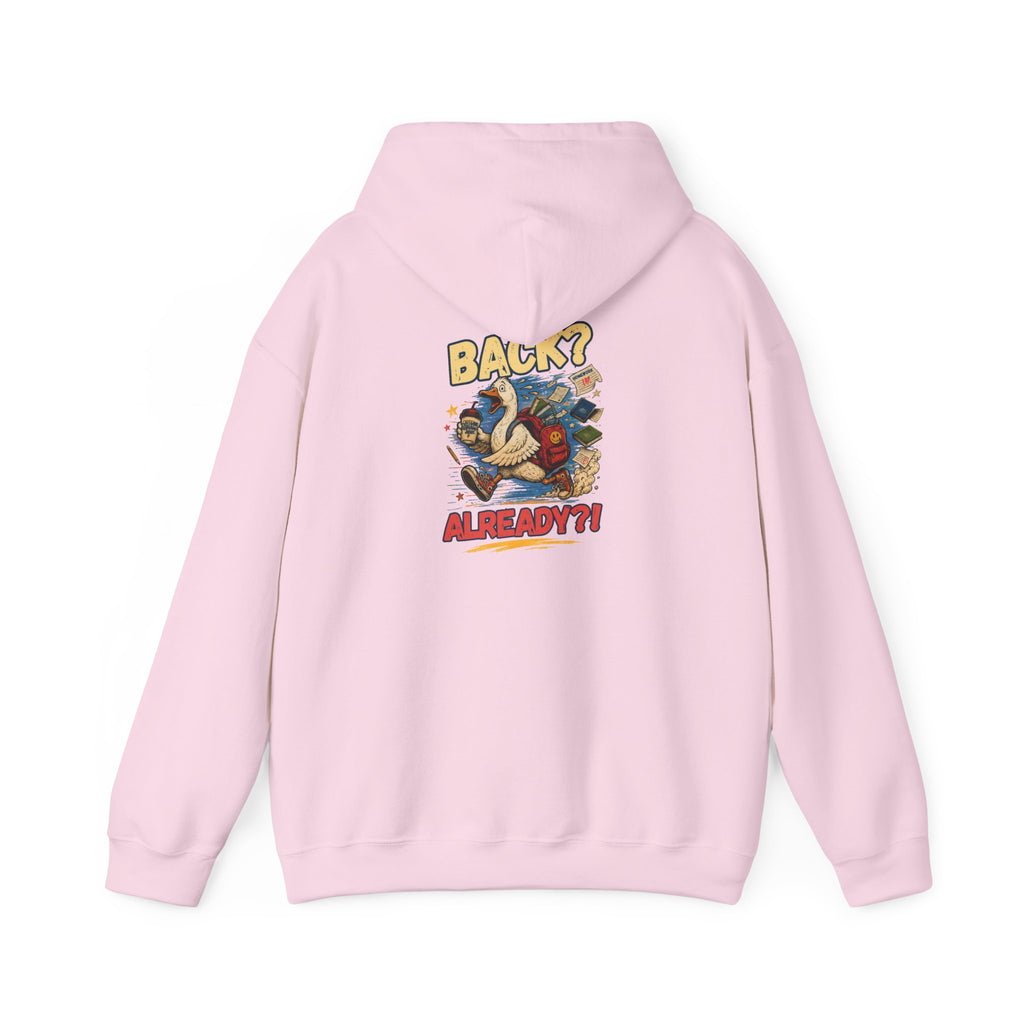 Back? Already? retro cartoon character Hoodie | vintage poster graphic sweatshirt