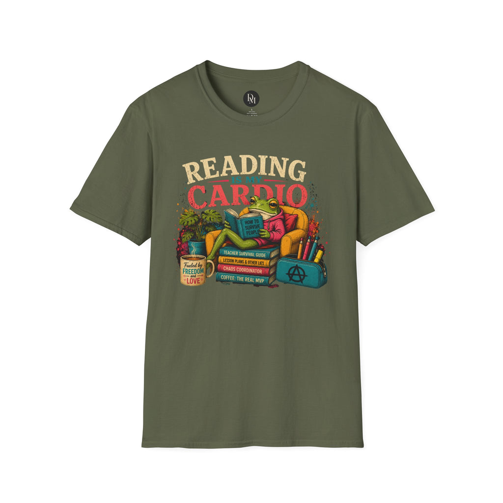Reading Is My Cardio T-Shirt | Book Lover Tee, Cozy Reading Graphic