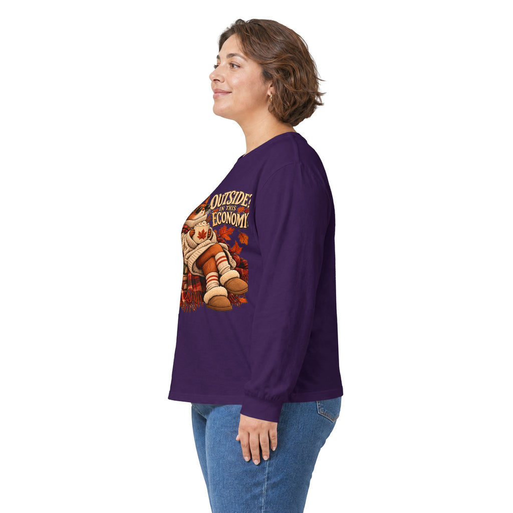 Outside Economy Squirrel Autumn Long Sleeve Tee