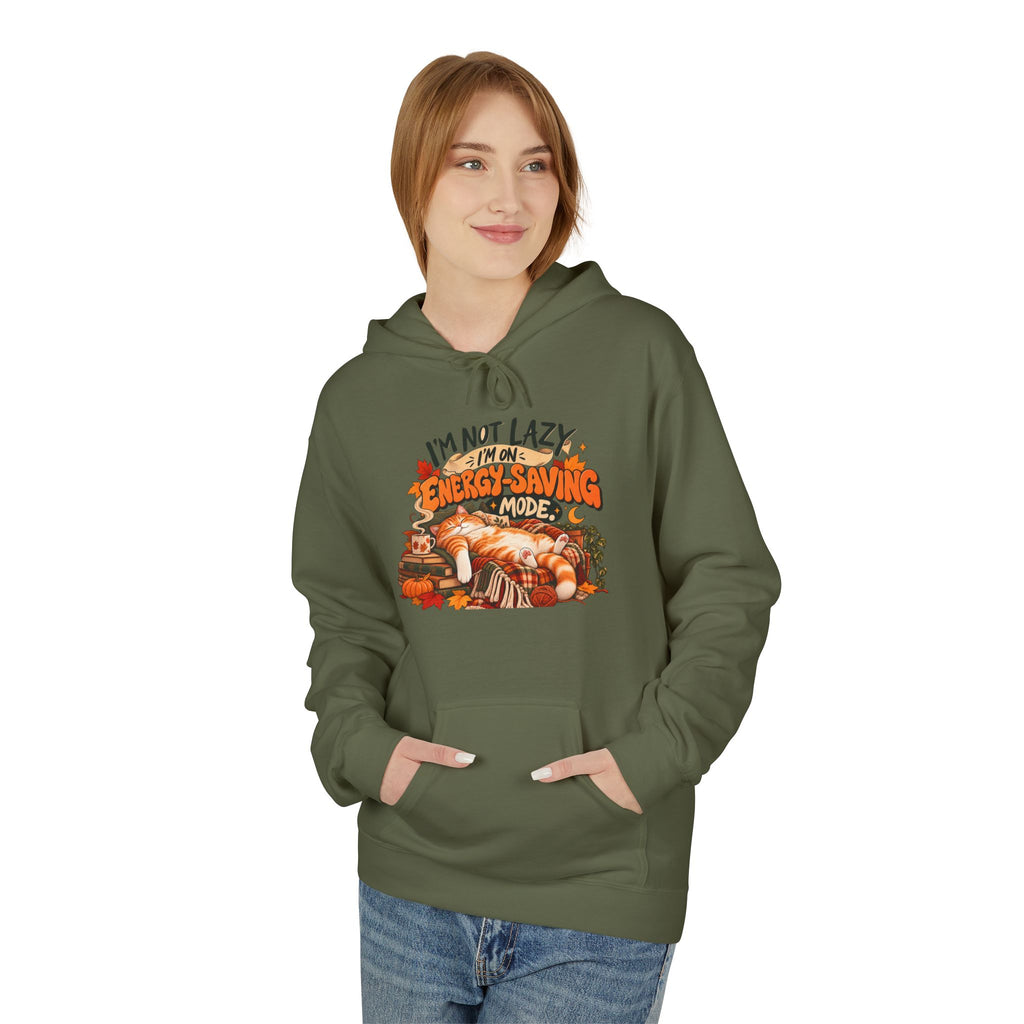 I'm Not Lazy, I'm Just Conserving Energy Funny Slogan Hoodie