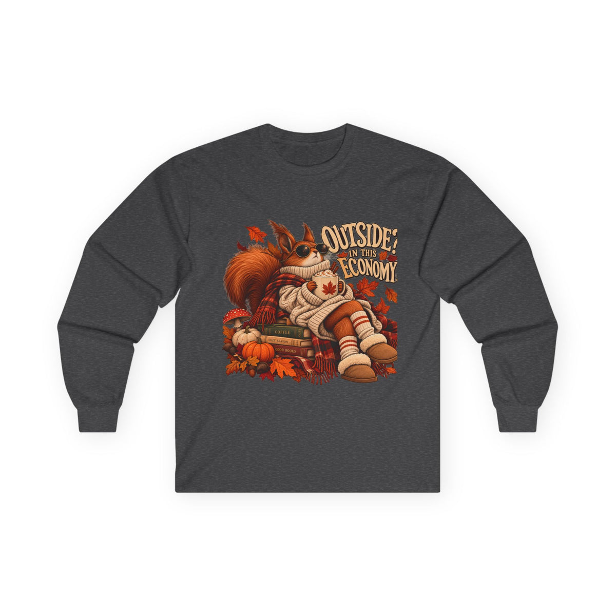 Outside Economy Squirrel Autumn Long Sleeve Tee