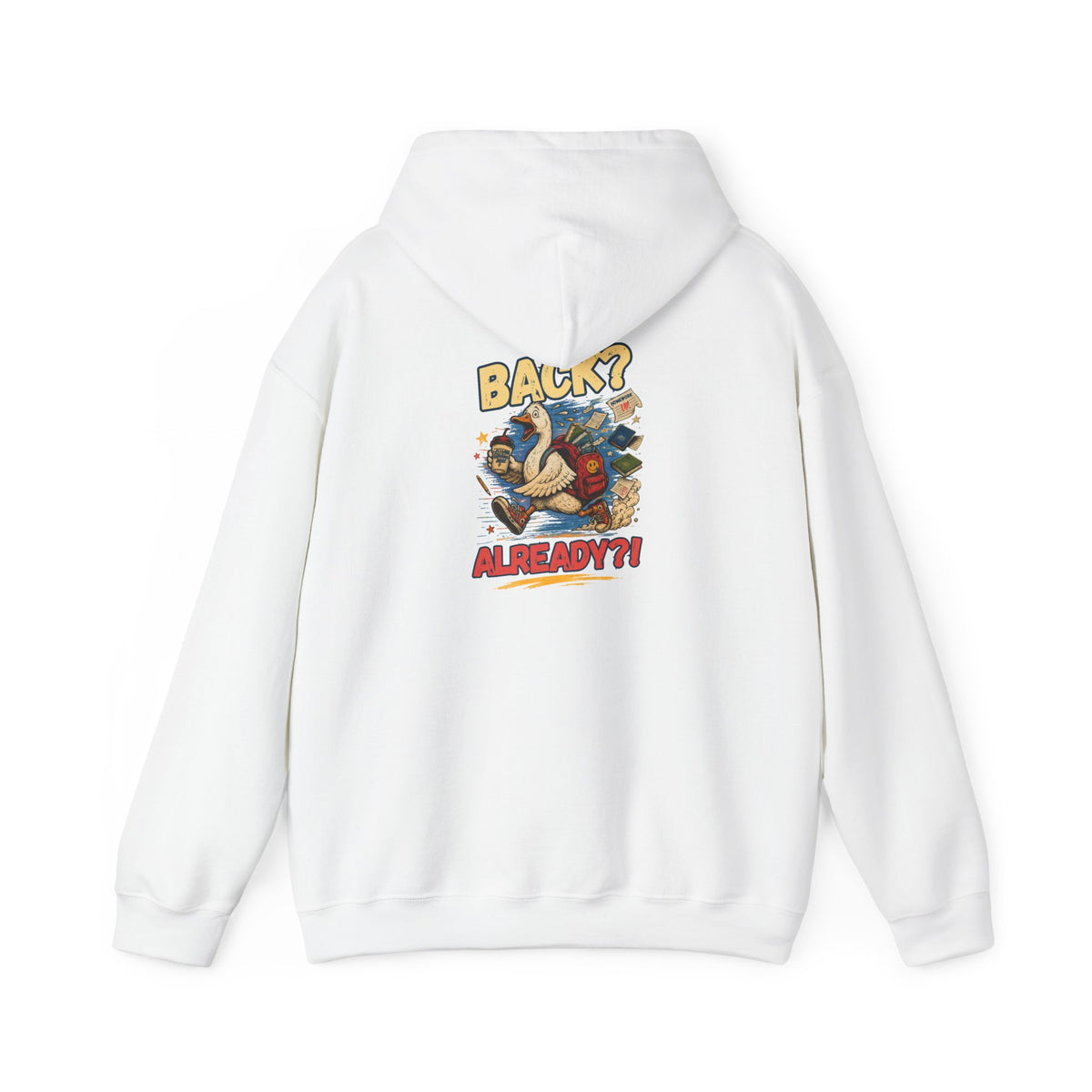 Back? Already? retro cartoon character Hoodie | vintage poster graphic sweatshirt