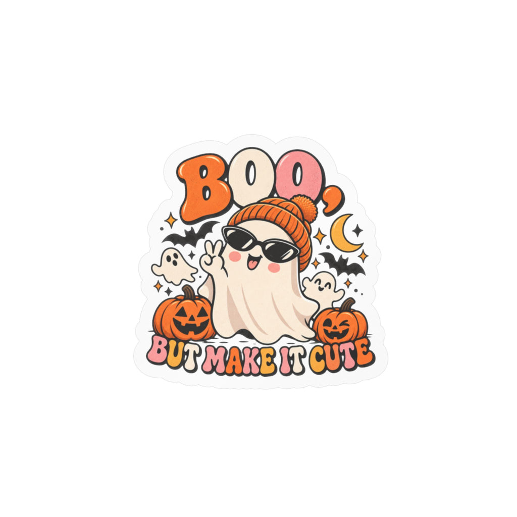 Boo But Make It Cute Halloween Ghost Kiss-Cut Vinyl Decal