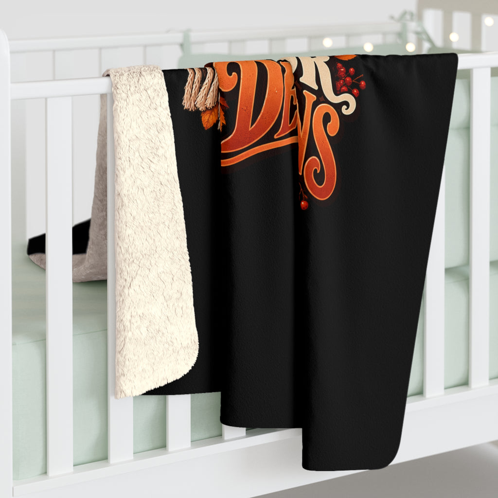 Pumpkin Spice & Poor Decisions Sherpa Fleece Blanket