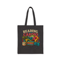 Reading Is My Cardio Tote Bag | Book Lover Stack Illustration