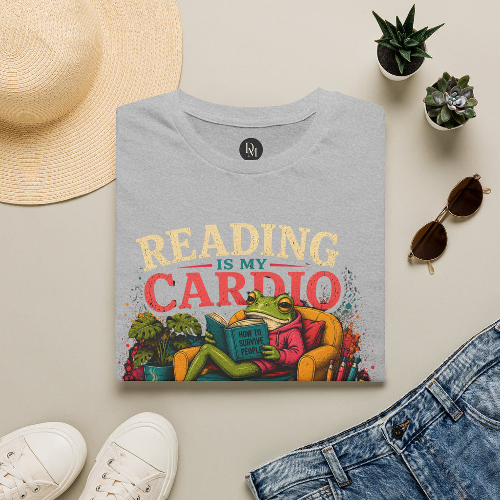 Reading Is My Cardio T-Shirt | Book Lover Tee, Cozy Reading Graphic