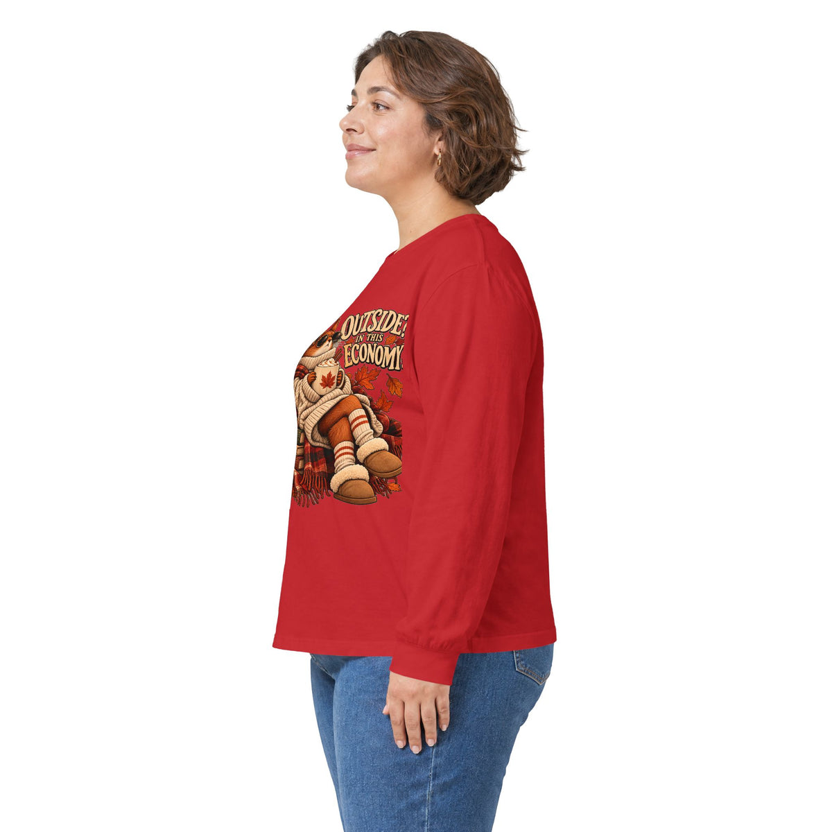 Outside Economy Squirrel Autumn Long Sleeve Tee