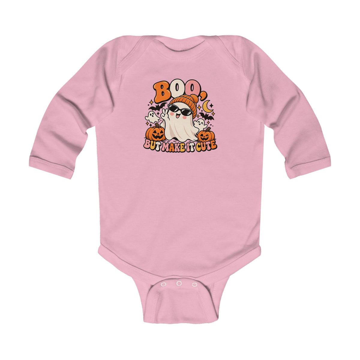 Boo Halloween Infant Long Sleeve Bodysuit