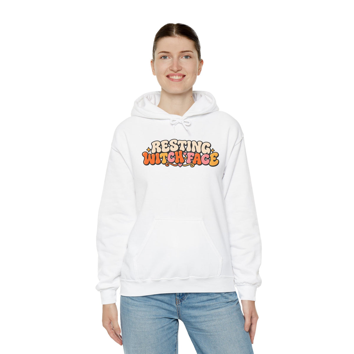 Resting Witch Face Halloween Hoodie
