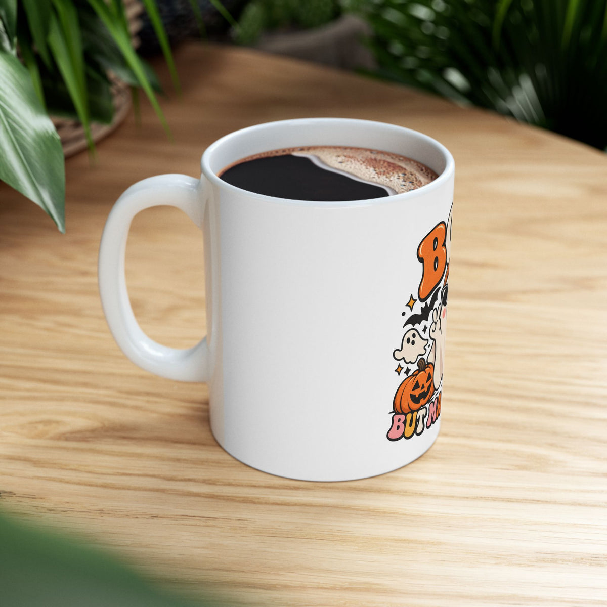 Boo Cute Halloween Ghost Ceramic Mug