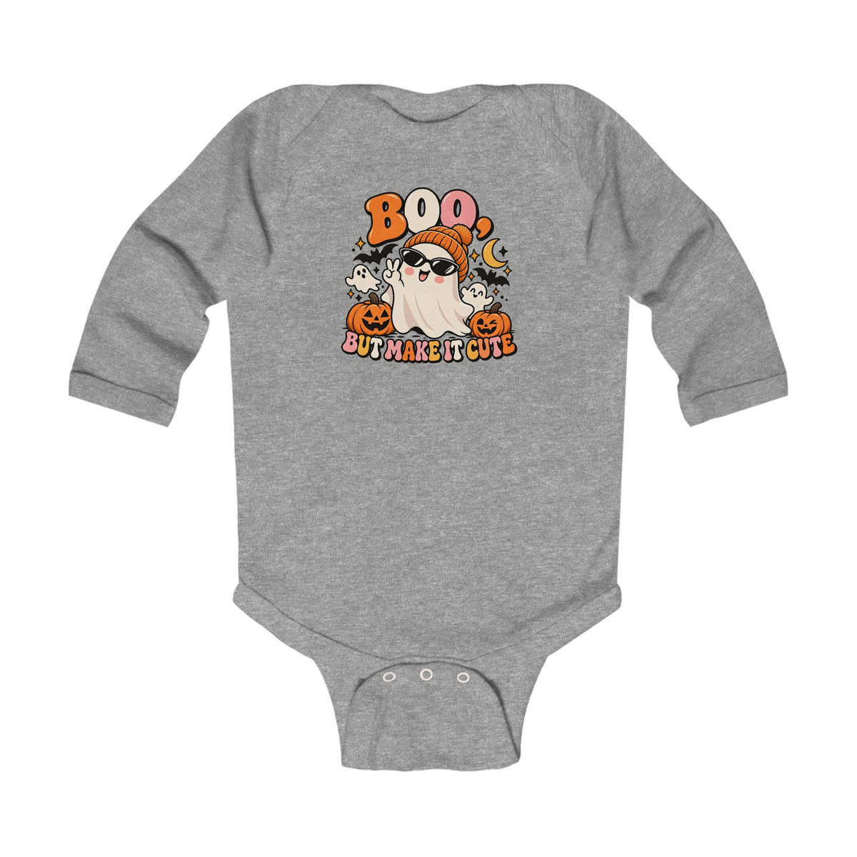 Boo Halloween Infant Long Sleeve Bodysuit