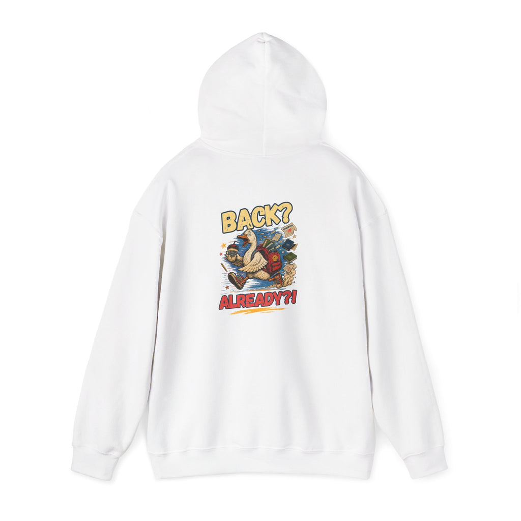 Back? Already? retro cartoon character Hoodie | vintage poster graphic sweatshirt