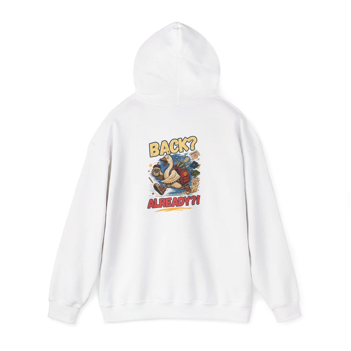 Back? Already? retro cartoon character Hoodie | vintage poster graphic sweatshirt