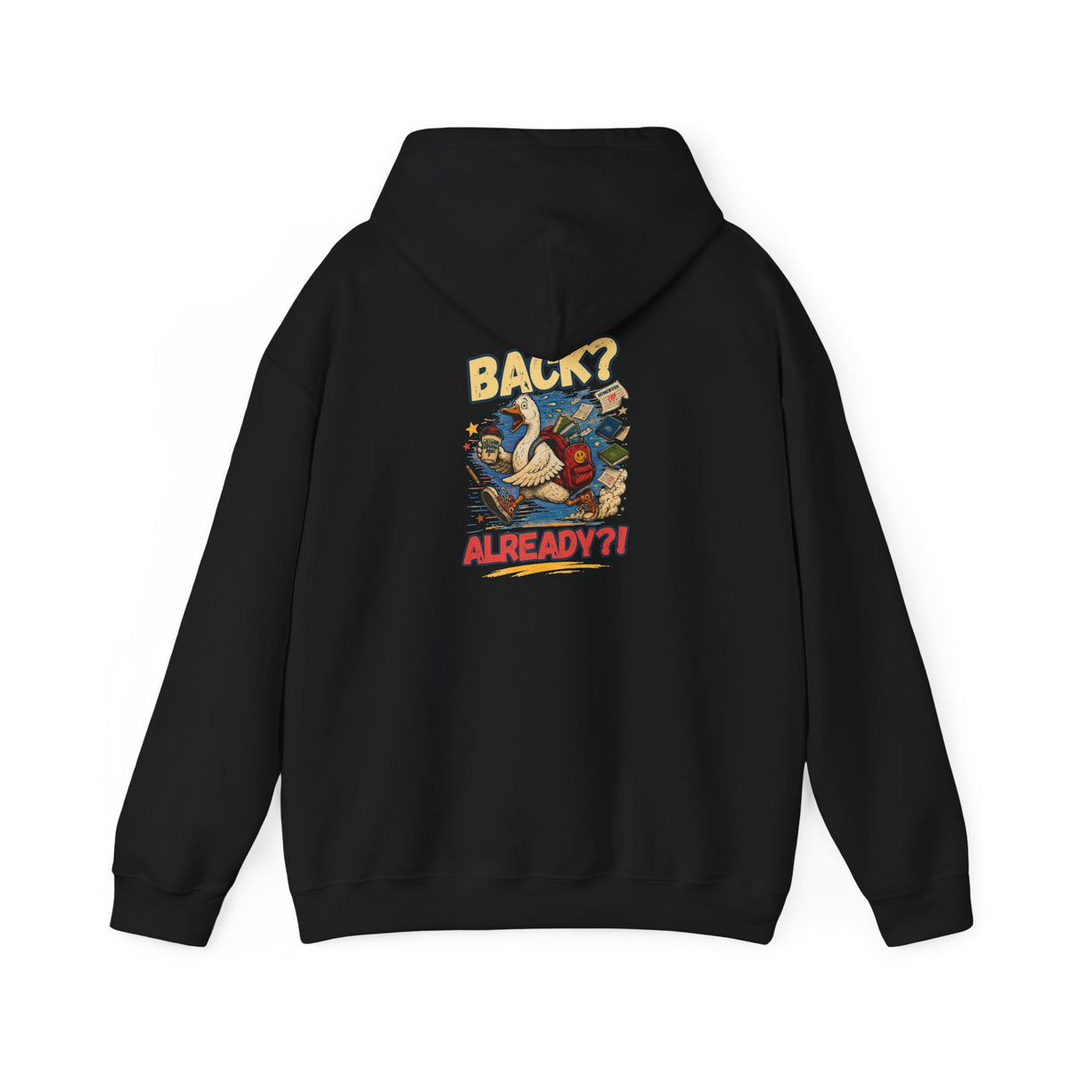 Back? Already? retro cartoon character Hoodie | vintage poster graphic sweatshirt
