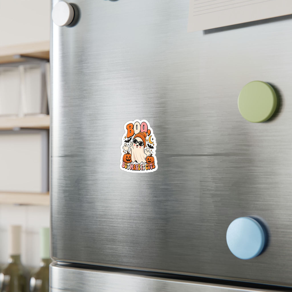 Boo But Make It Cute Halloween Ghost Kiss-Cut Vinyl Decal