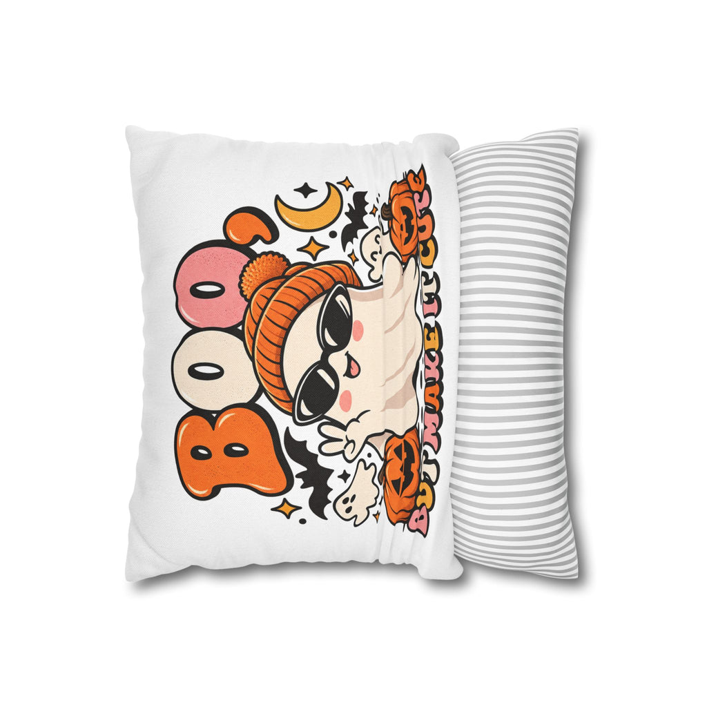 Boo But Make It Cute Halloween Ghost Square Pillowcase