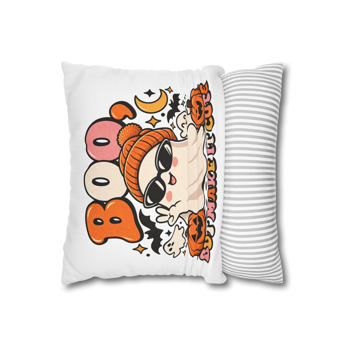 Boo But Make It Cute Halloween Ghost Square Pillowcase