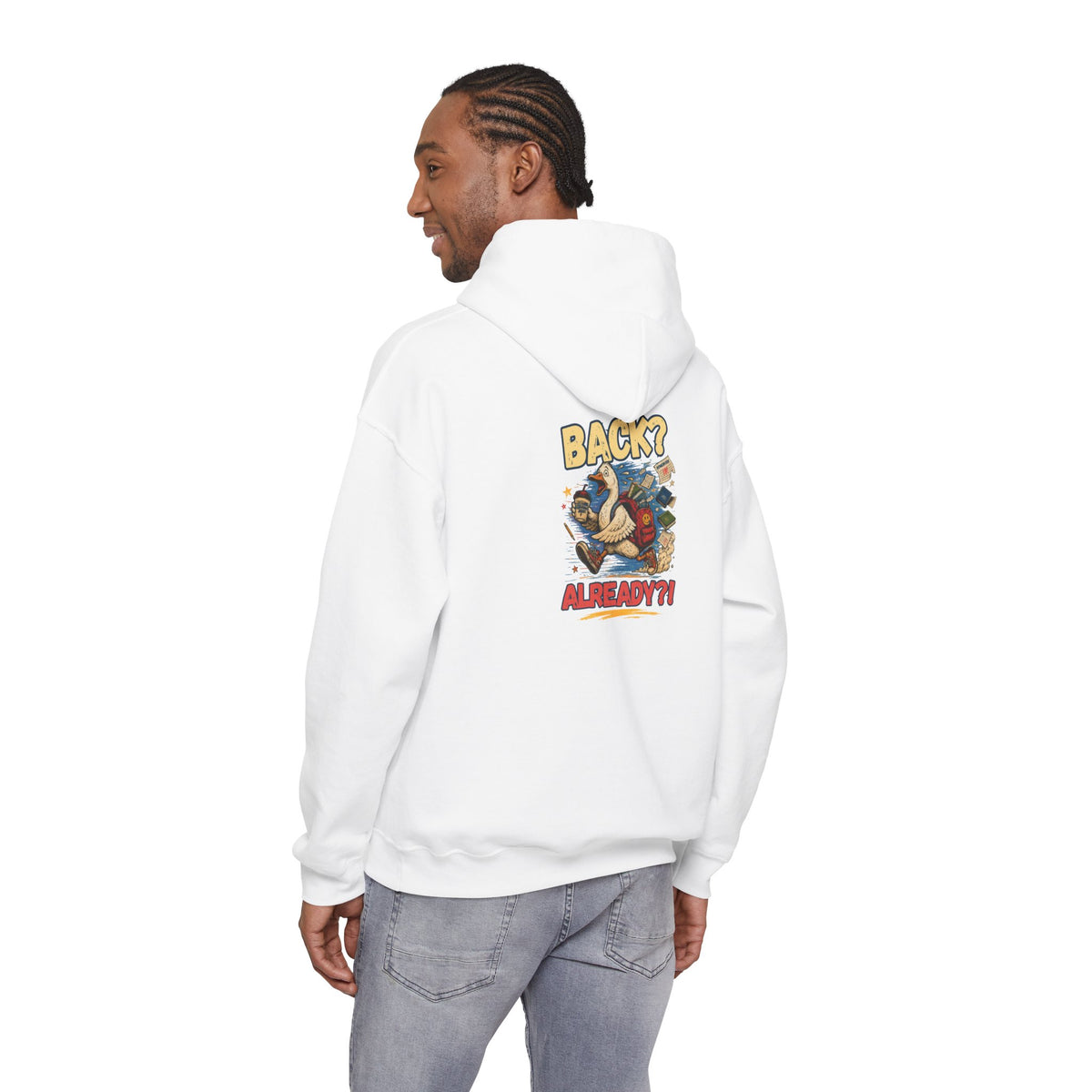 Back? Already? retro cartoon character Hoodie | vintage poster graphic sweatshirt