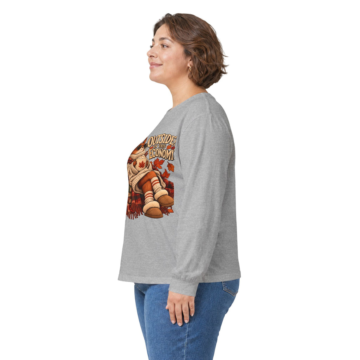 Outside Economy Squirrel Autumn Long Sleeve Tee