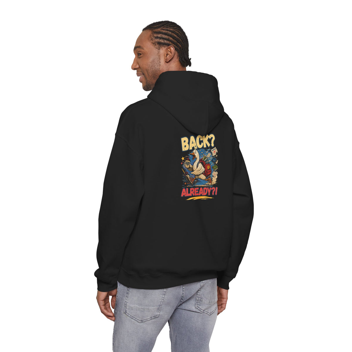 Back? Already? retro cartoon character Hoodie | vintage poster graphic sweatshirt