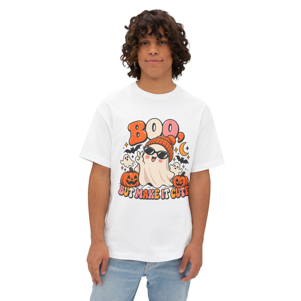 Boo But Make It Cute Halloween Oversized Boxy Tee