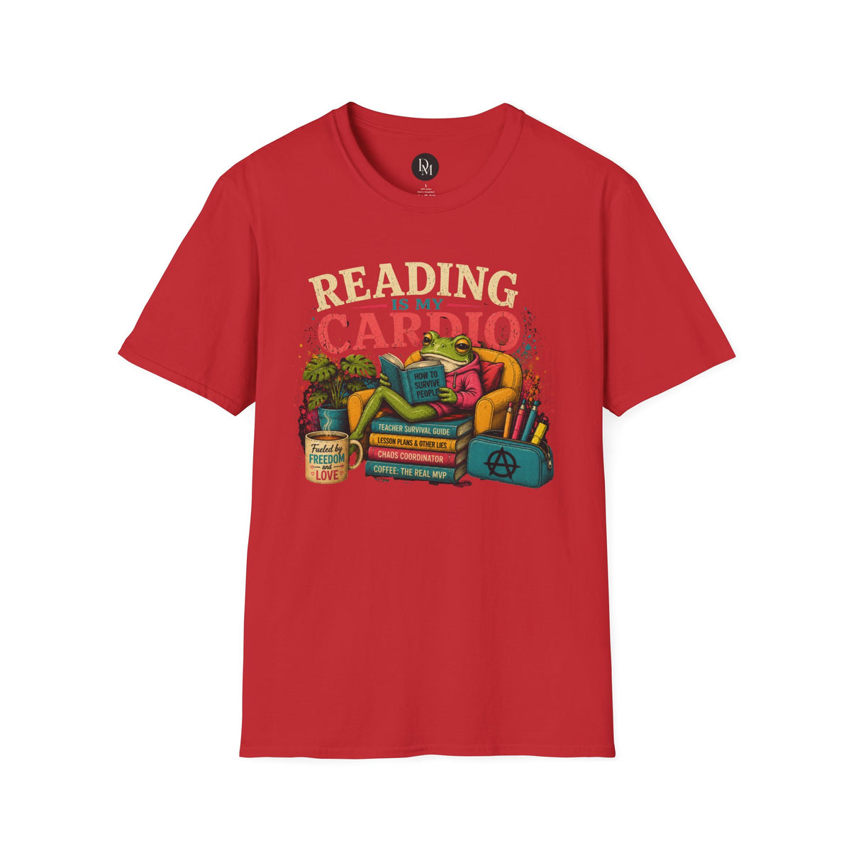 Reading Is My Cardio T-Shirt | Book Lover Tee, Cozy Reading Graphic