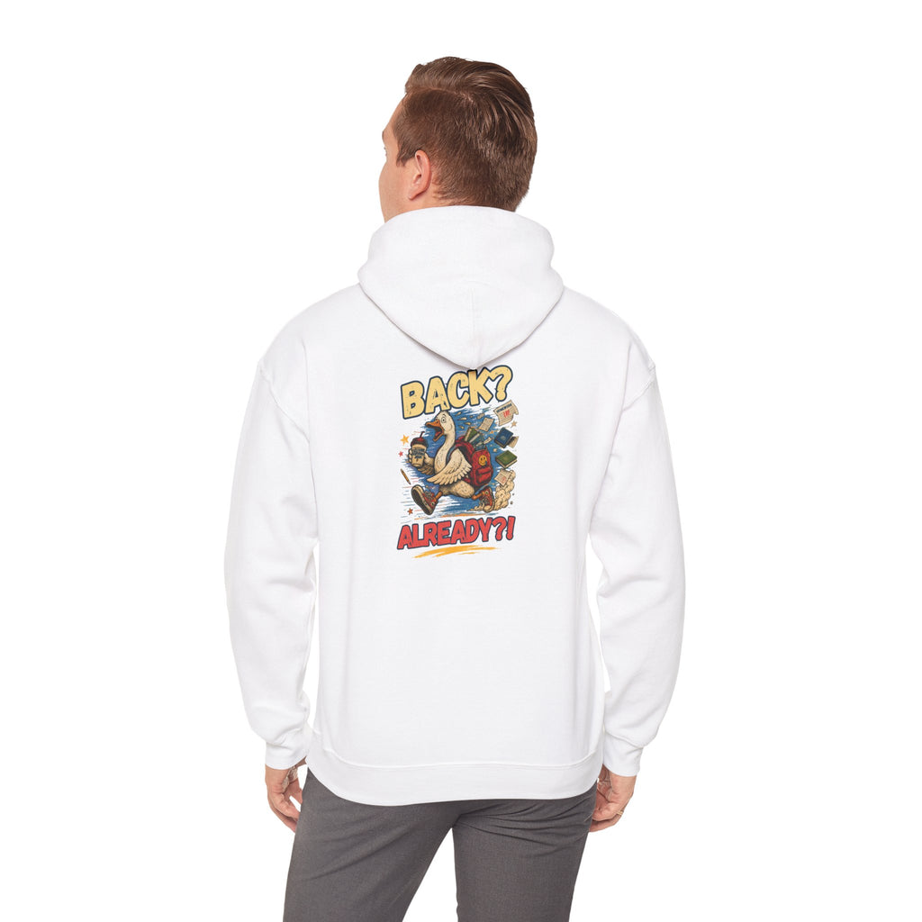 Back? Already? retro cartoon character Hoodie | vintage poster graphic sweatshirt