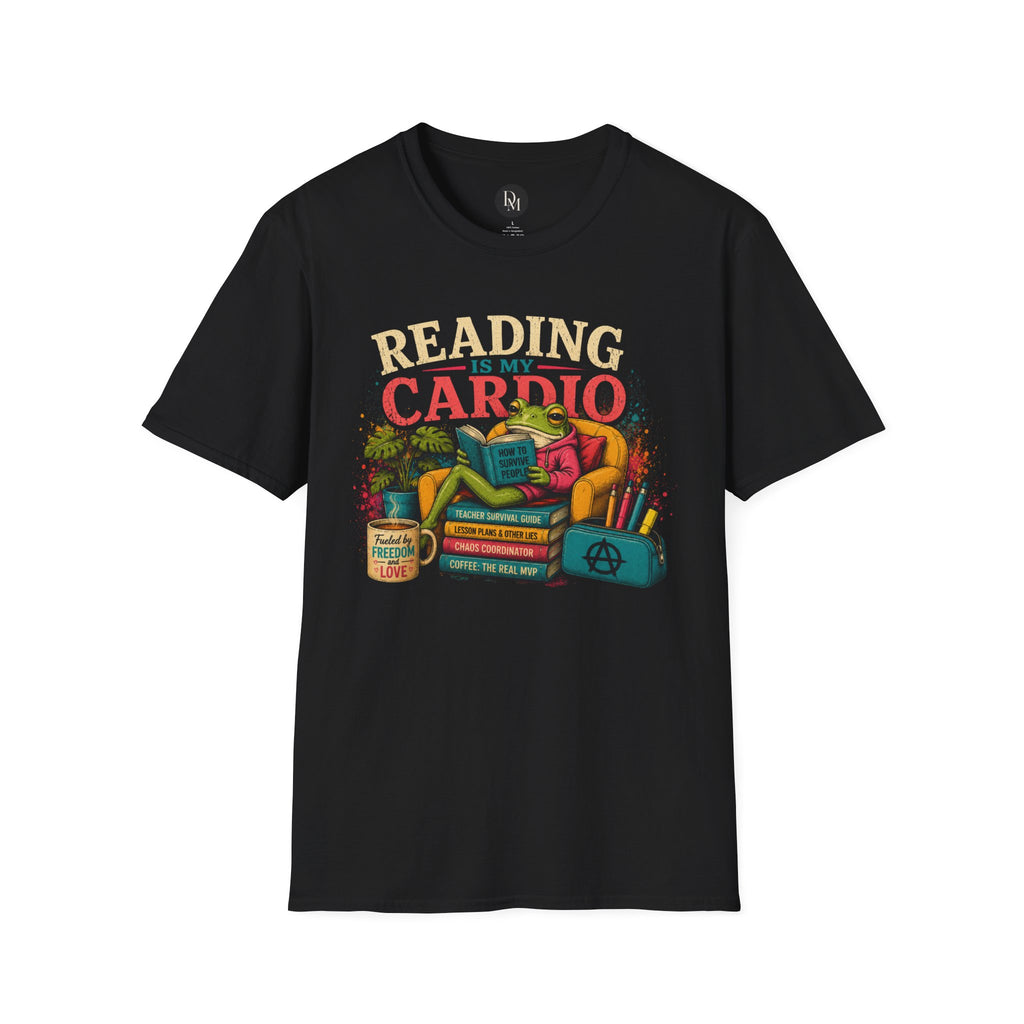 Reading Is My Cardio T-Shirt | Book Lover Tee, Cozy Reading Graphic