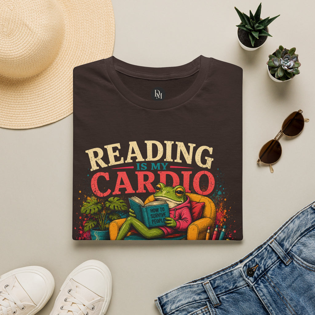 Reading Is My Cardio T-Shirt | Book Lover Tee, Cozy Reading Graphic