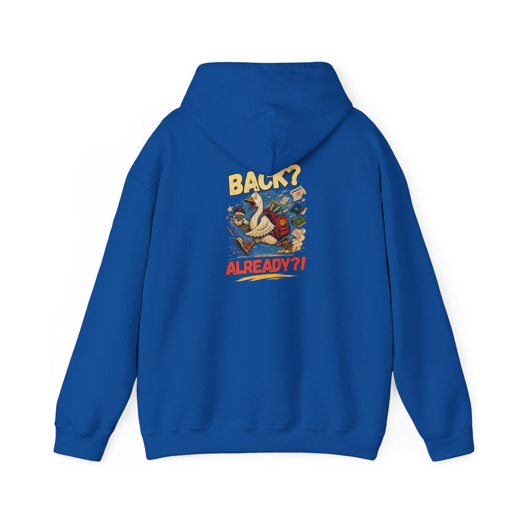 Back? Already? retro cartoon character Hoodie | vintage poster graphic sweatshirt