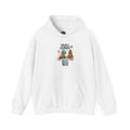 Small Human, Big Deal hoodie with cute creature illustration, front view