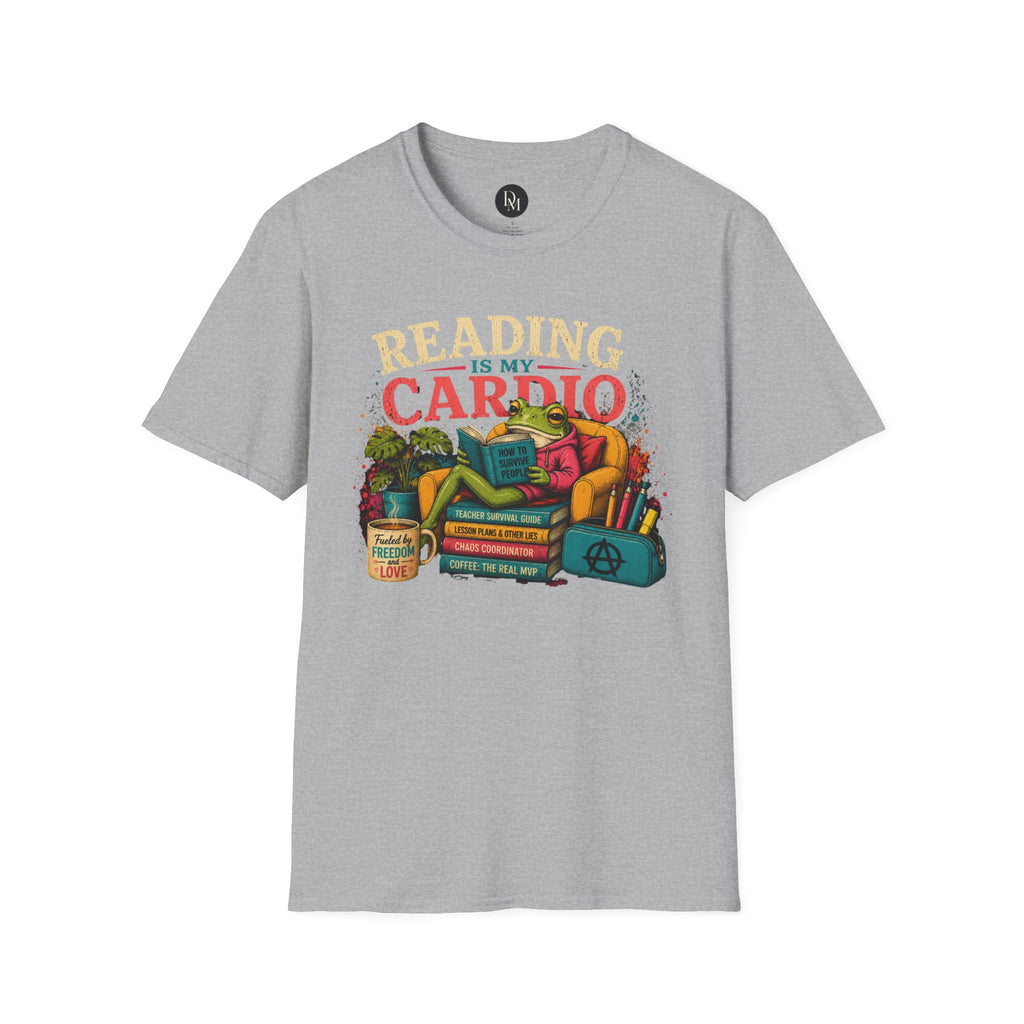 Reading Is My Cardio T-Shirt | Book Lover Tee, Cozy Reading Graphic
