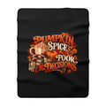 Pumpkin Spice & Poor Decisions Sherpa Fleece Blanket
